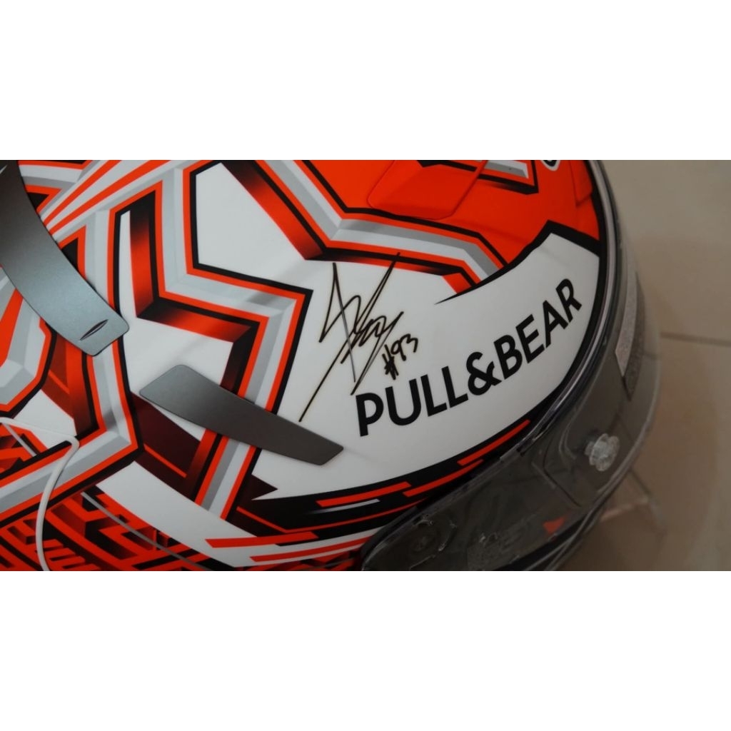 helmet helm shoei marquez with signature