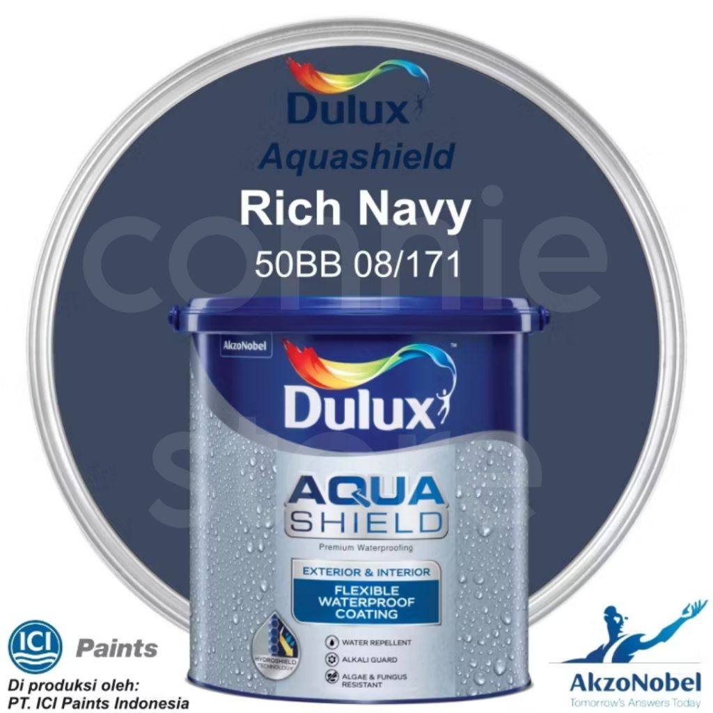 Aquasheild Dulux 1 kg RICH NAVY 50BB 08/171 cat waterproof dinding Dulux interior exterior