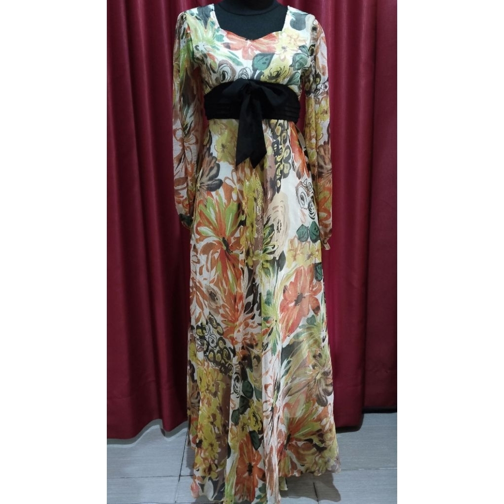 Dress Sifon Bunga