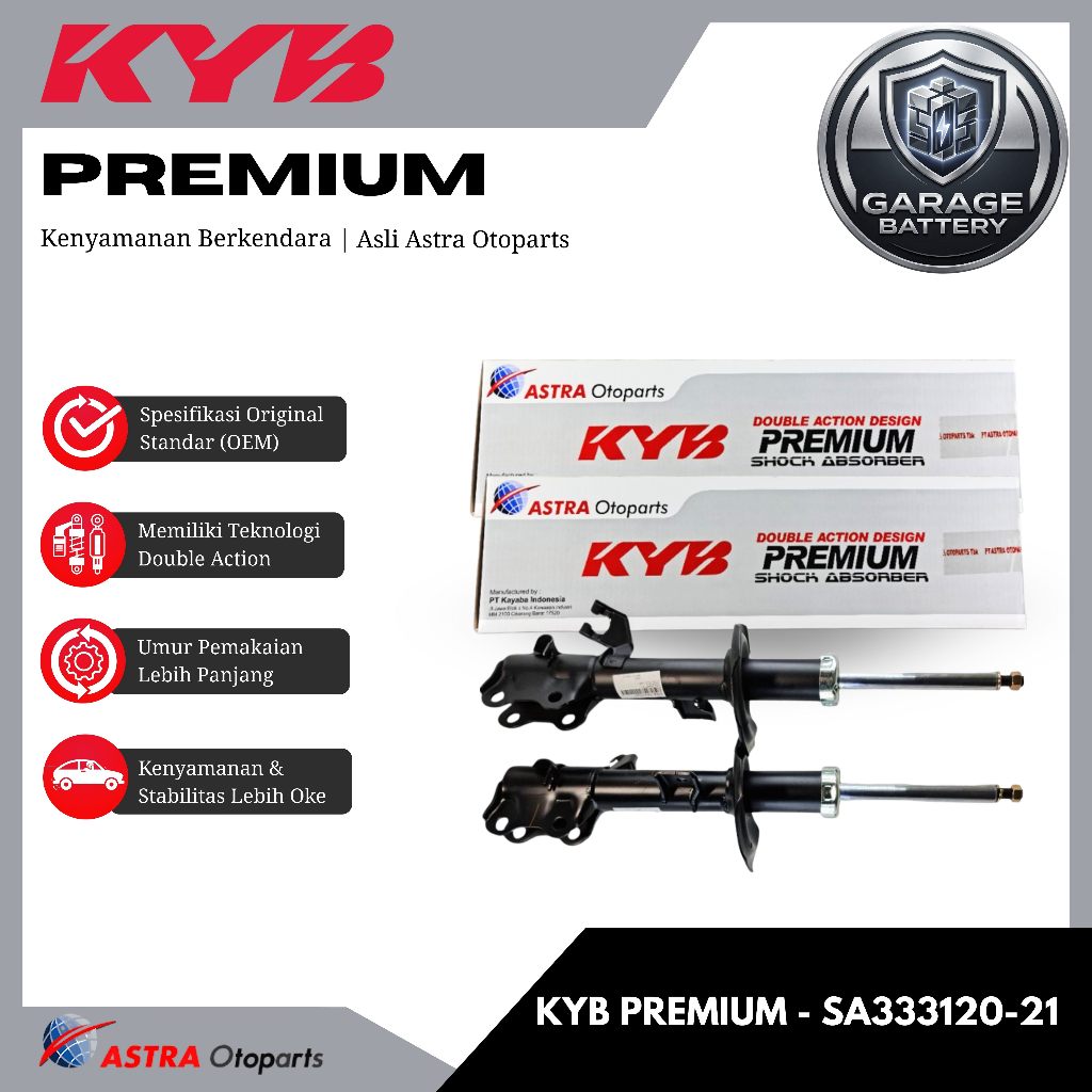 Kayaba / KYB Premium Shockbreaker Mobil Nissan Evalia Depan