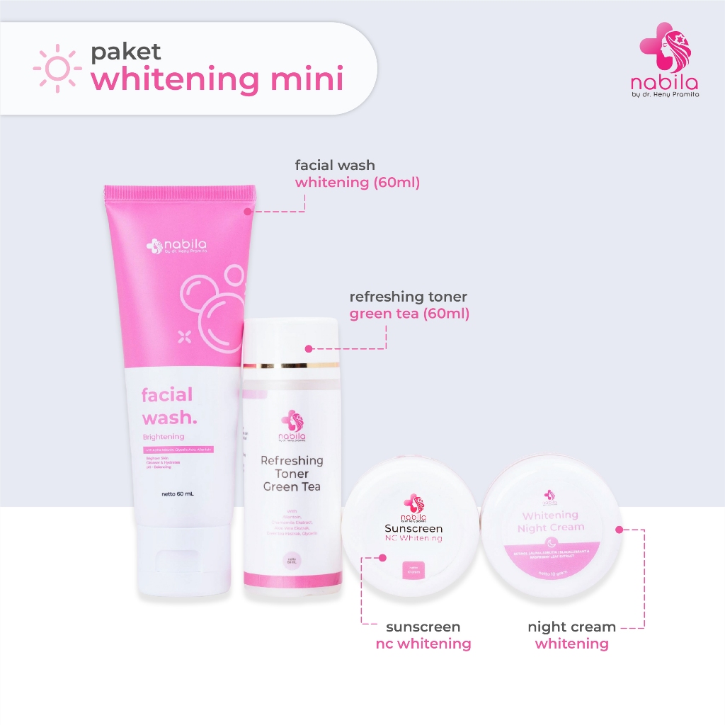 NABILA SKINCARE PAKET HEMAT WHITENING | NABILA | NABILA SKINCARE | NABILASKINCARE
