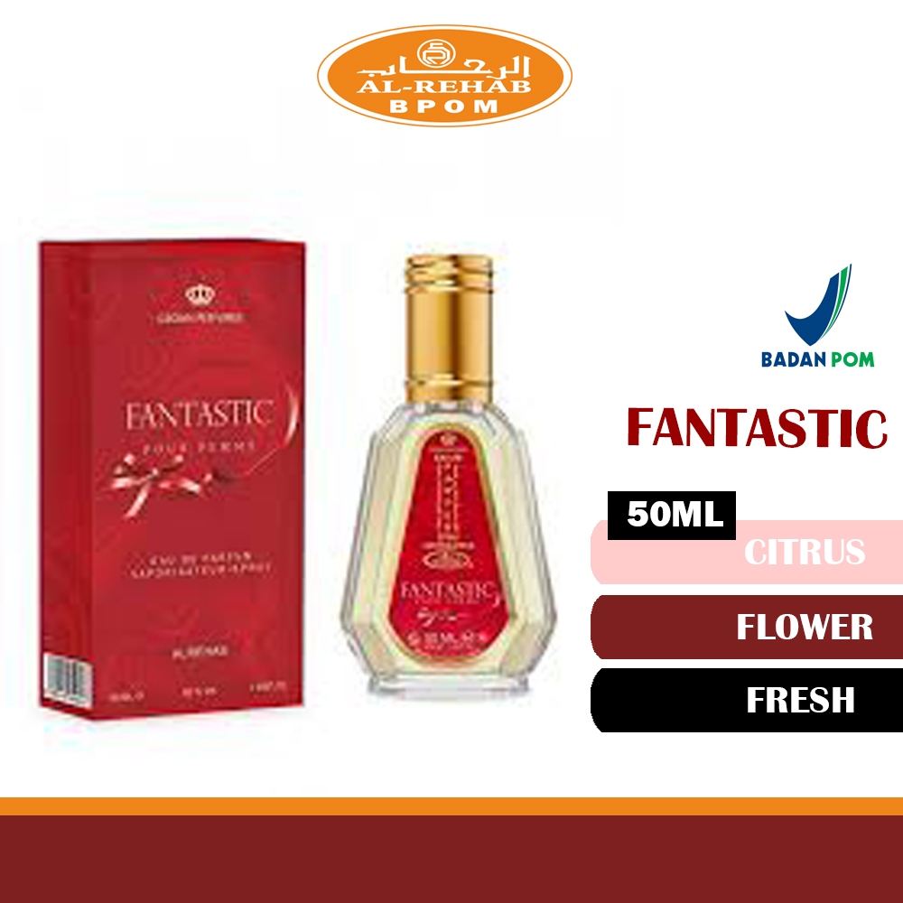 [Spray 50ML] Parfum Al REHAB FANTASTIC BPOM | Original Saudi Berizin BPOM