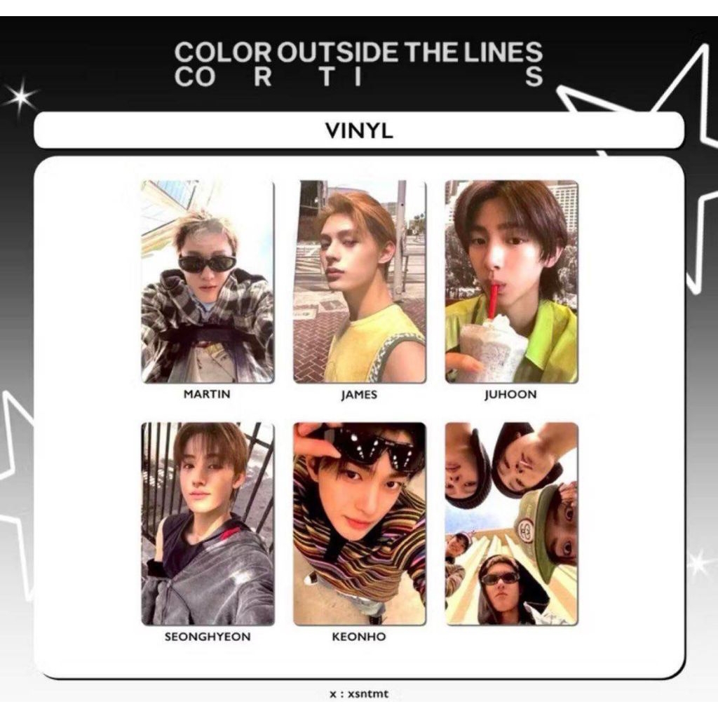 OFFICIAL CORTIS VINYL PHOTOCARD  | PC JUHOON KEONHO JAMES MARTIN | BACA DESKRIPSI