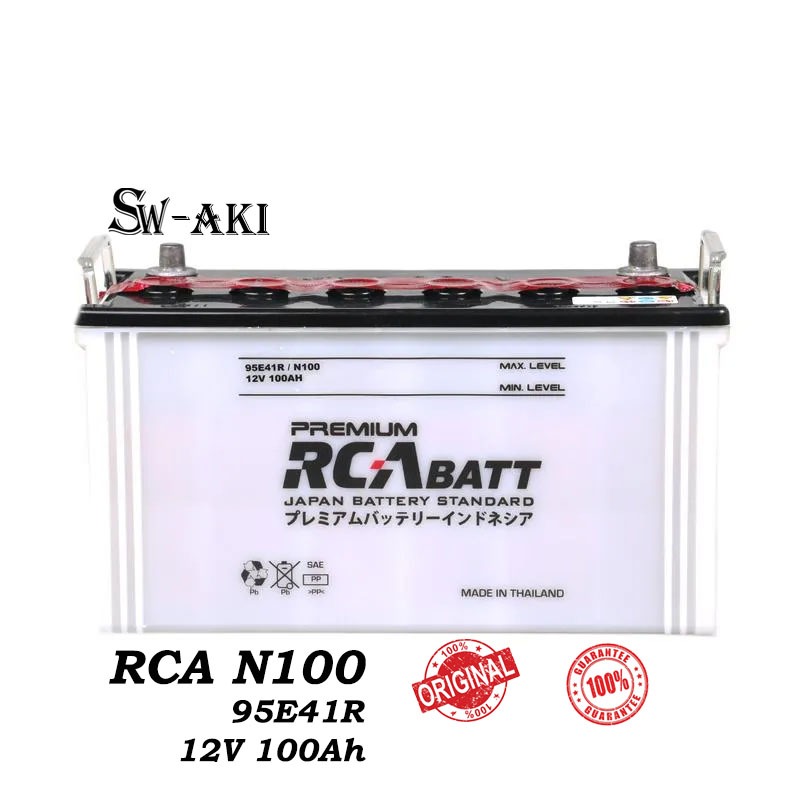 AKI MOBIL RCA AM N100 95E41R 12V 100Ah / Isi Ulang / Konvensional / Aki Basah