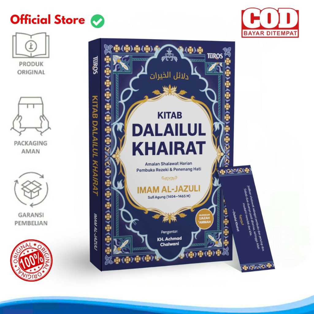 Ori Buku Terjemah Terjemahan Kitab Dalailul Khairat Dalail Khoirot al Kairat Koirot Amalan Shalawat 