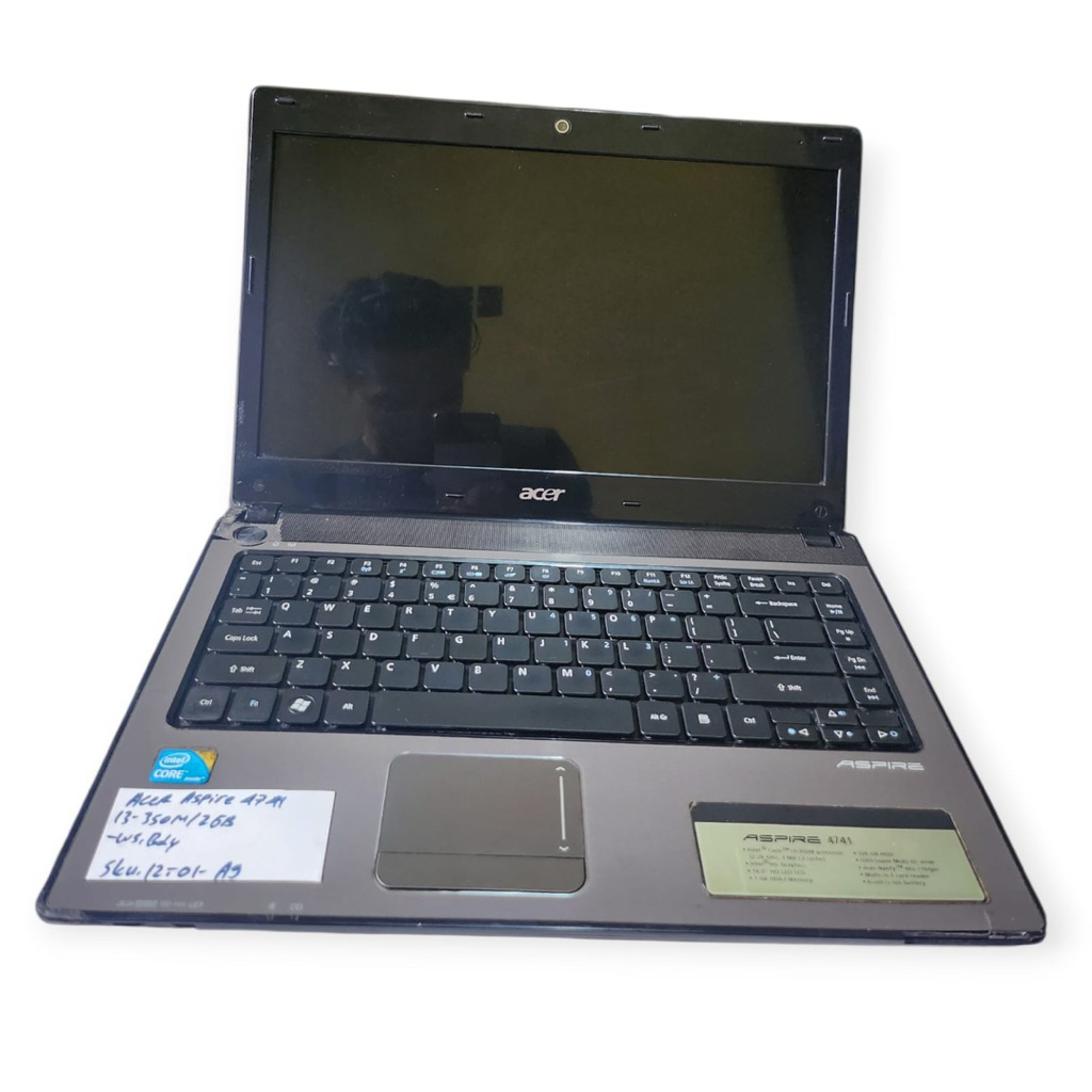 Acer Aspire 4741 Core i3-350M Tanpa Ram/HDD Minus Layar WS Body