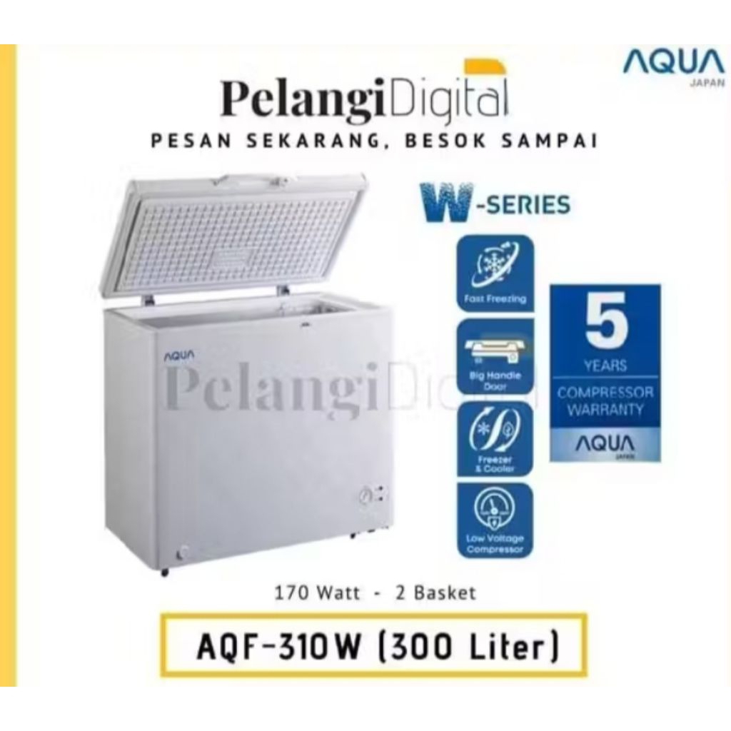 AQUA Chest Freezer 300 Liter - AQF-310(W)