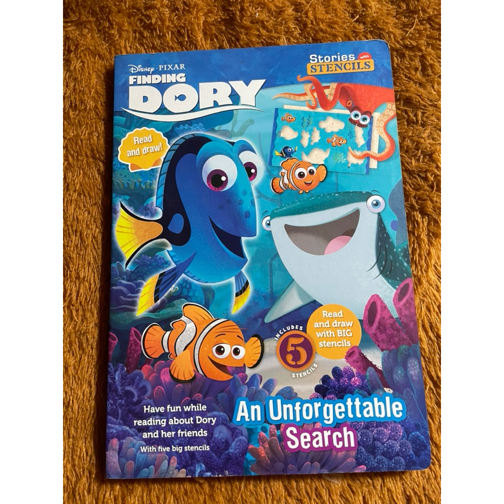 Boardbook preloved Finding Dory-Stories Stencils