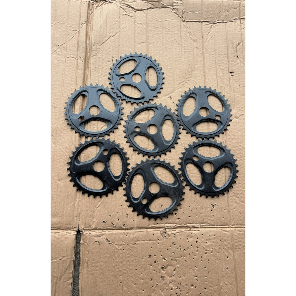 NOs chainwheel piringan piring gir depan 32t palang tiga sepeda bmx 20 model engkol gir langsung