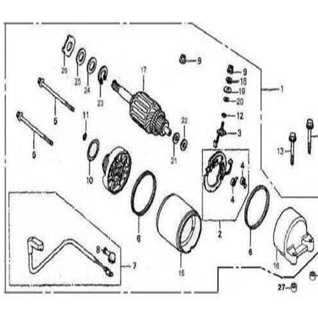 Dinamo Starter Viar Cross X 250cc SE / Motor Assy Starting Assy Viar Cross X 250cc SE
