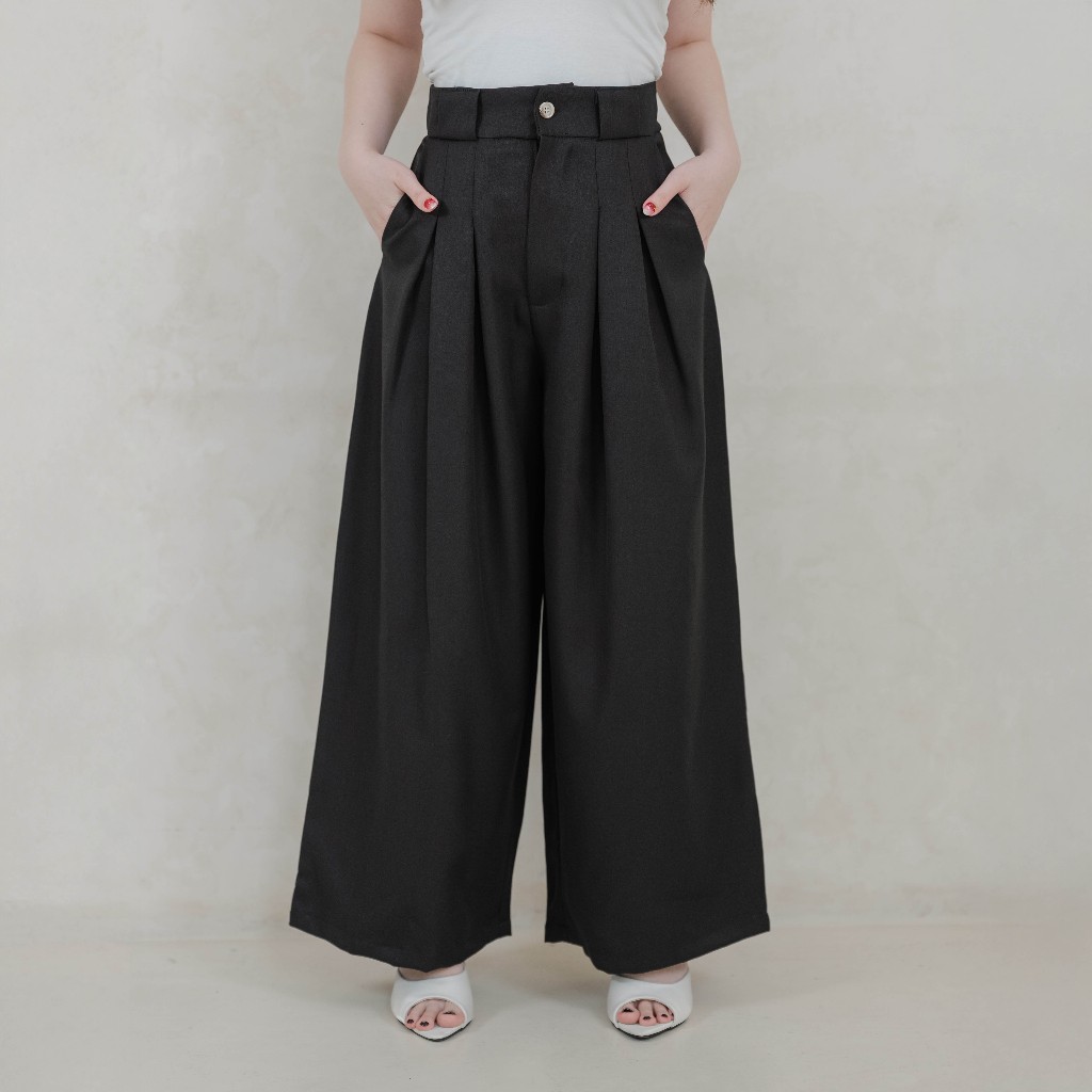 Beatrice Clothing Jogja Steam Pants - Celana Panjang Wanita | Celana Panjang Highweist