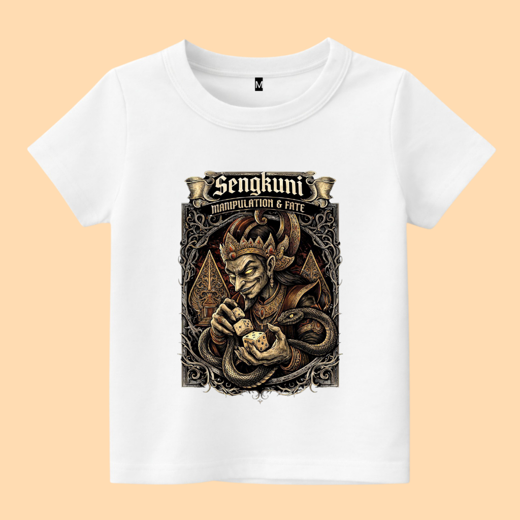 baju kaos anak wayang karakter sangkuni