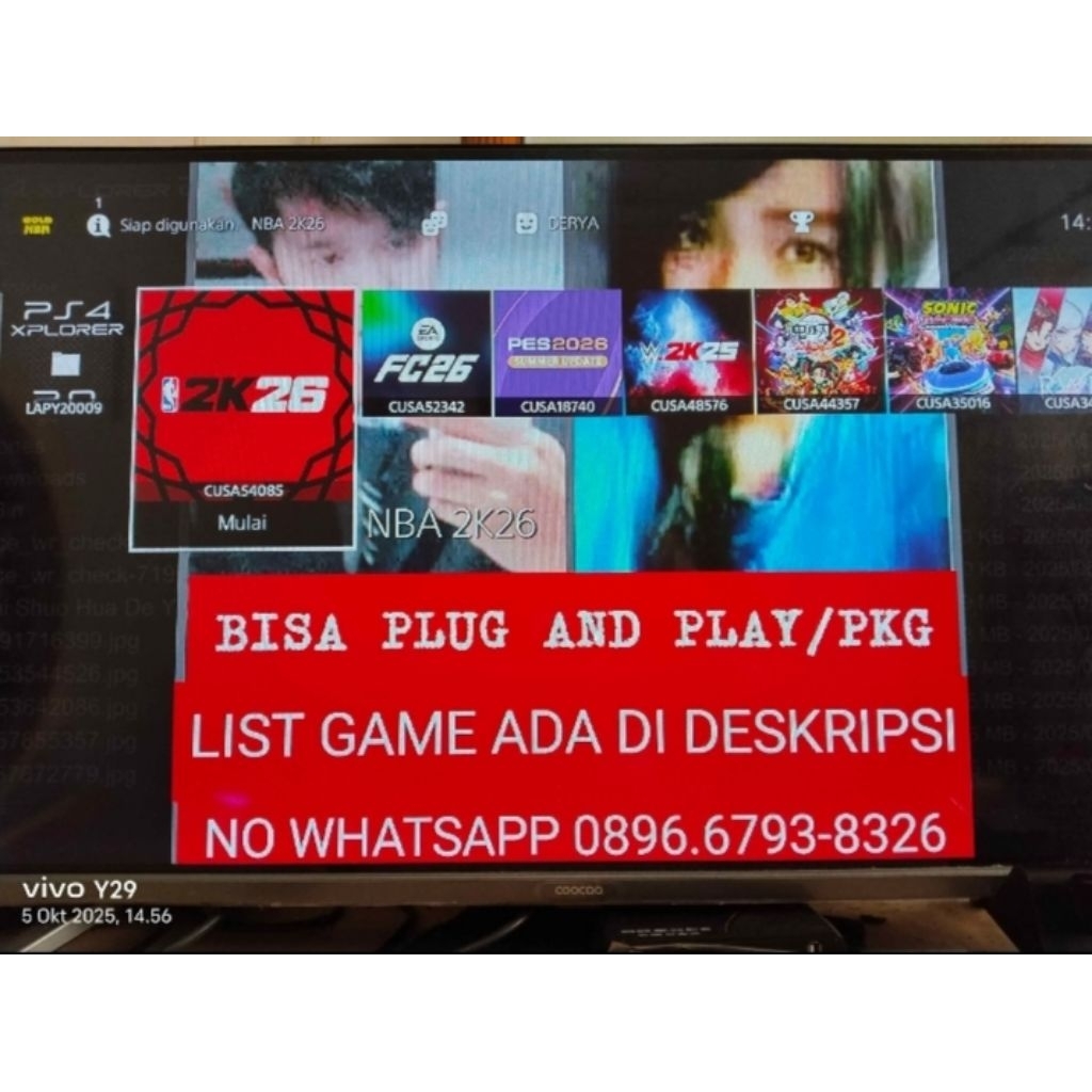 JASA ISI GAME PS4 HEN PAKETAN 3TB/4TB/5TB/6TB/8TB/10TB.FU££ ISI GAME BISA REQUEST