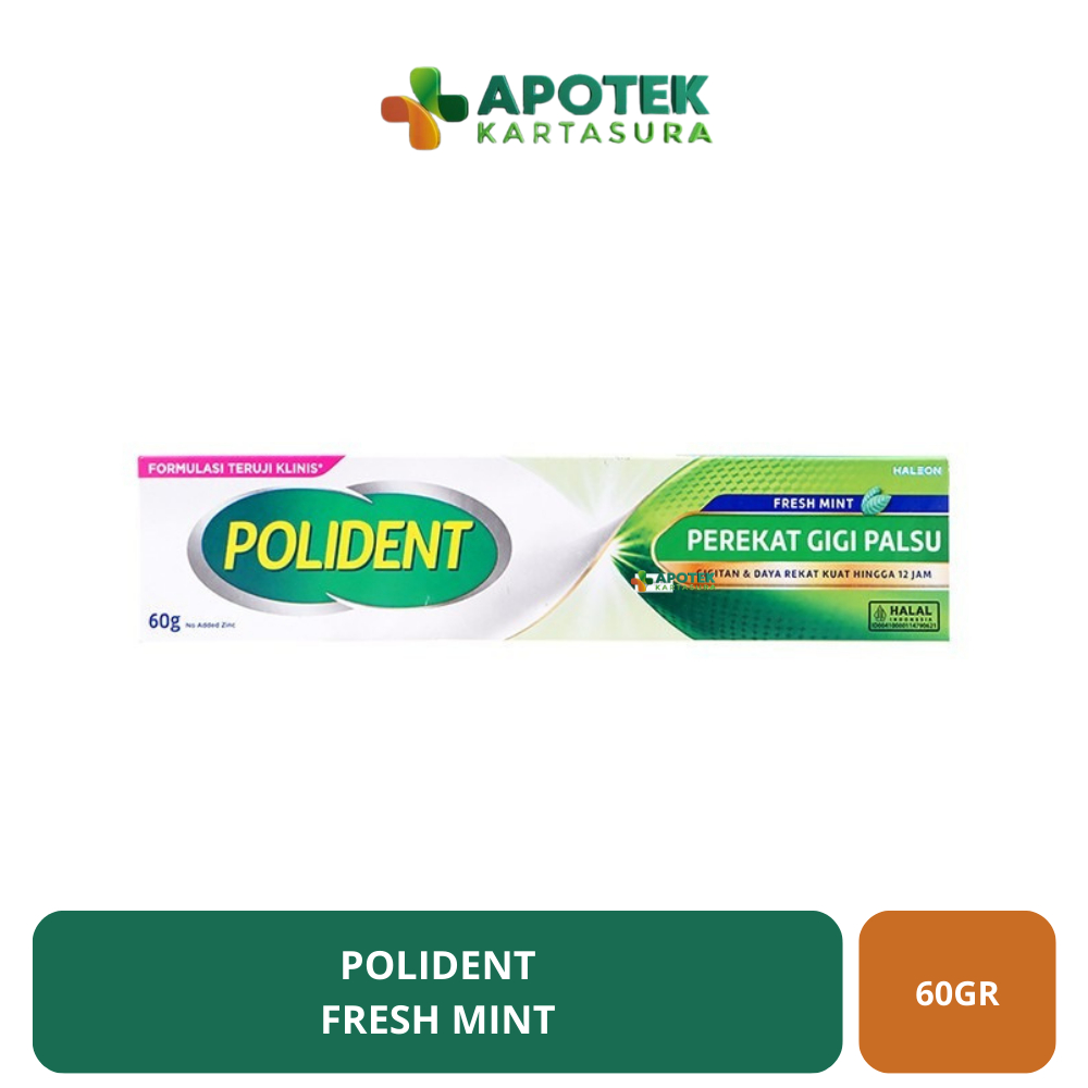 Polident Perekat Gigi Palsu  - Perekat Gigi Palsu