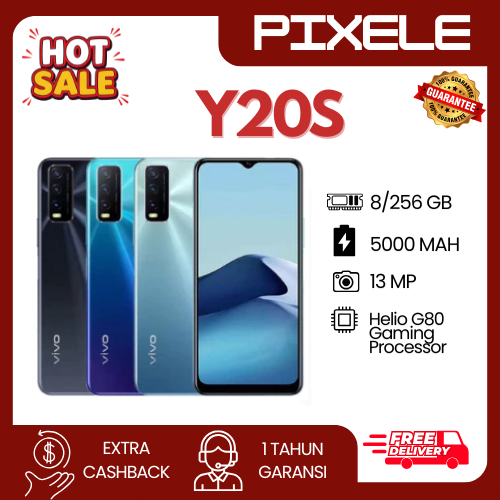 SMARTPHONE ANDROID Y20S RAM 8GB ROM 256GB HOT SALE NEW GARANSI 1 TAHUN