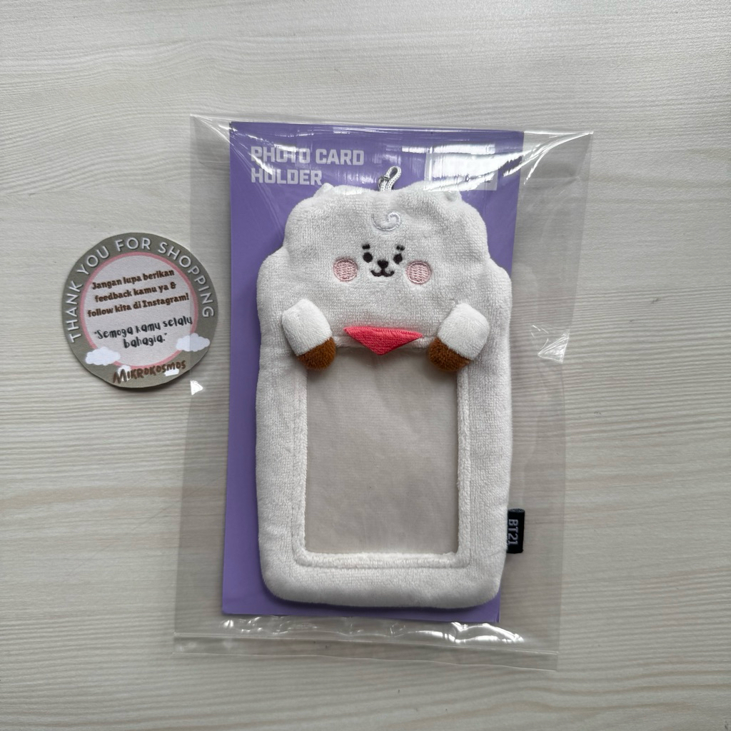 NEW PLUSH HOLDER RJ - BT21 JIN BTS photocard holder official siap kirim