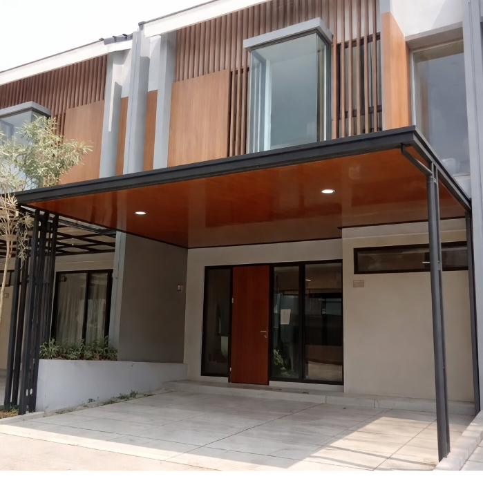 Kanopi Holon Atap Alderon Plafon PVC Terpasang Promo Jasa Pasang Kanopi Carport