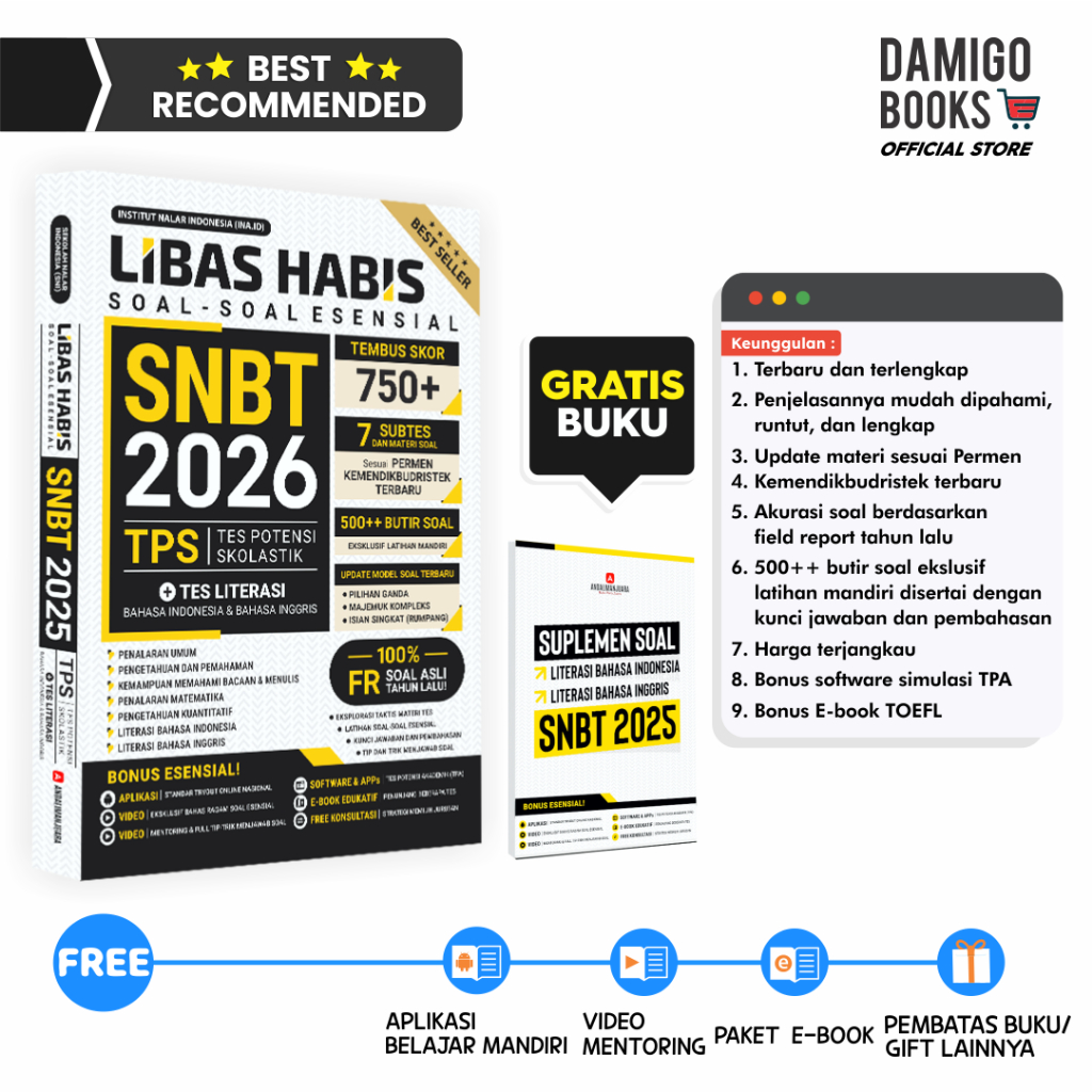 Buku SNBT 2026 - Libas Habis Soal-Soal Esensial SNBT 2026