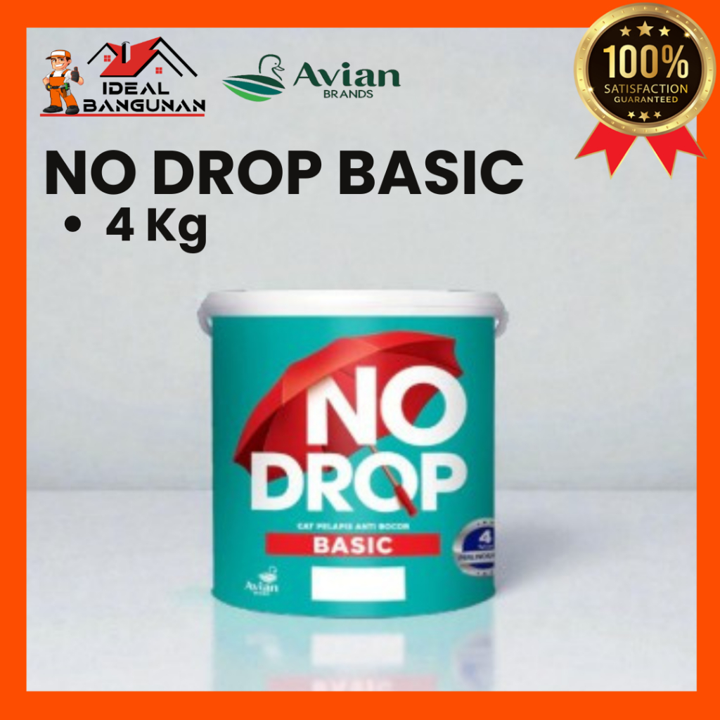 NO DROP BASIC 4 KG | CAT NO DROP 4 KG | CAT TEMBOK NO DROP | CAT AVIAN