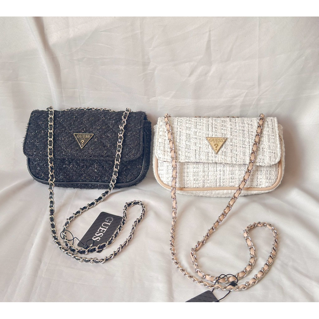 Guess Cessily Tweed-Slingbag Rajut
