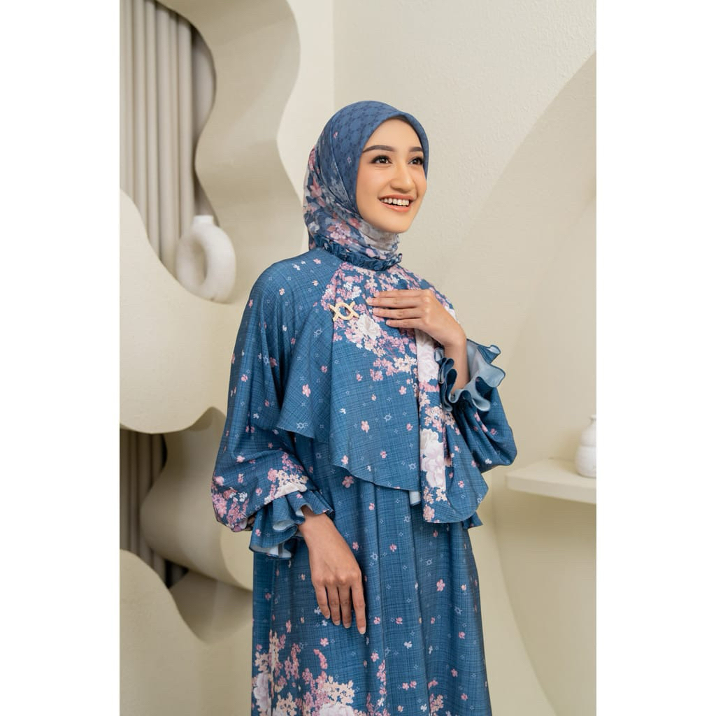 PL MAZAYA DRESS EVENING BLUE KLAMBY