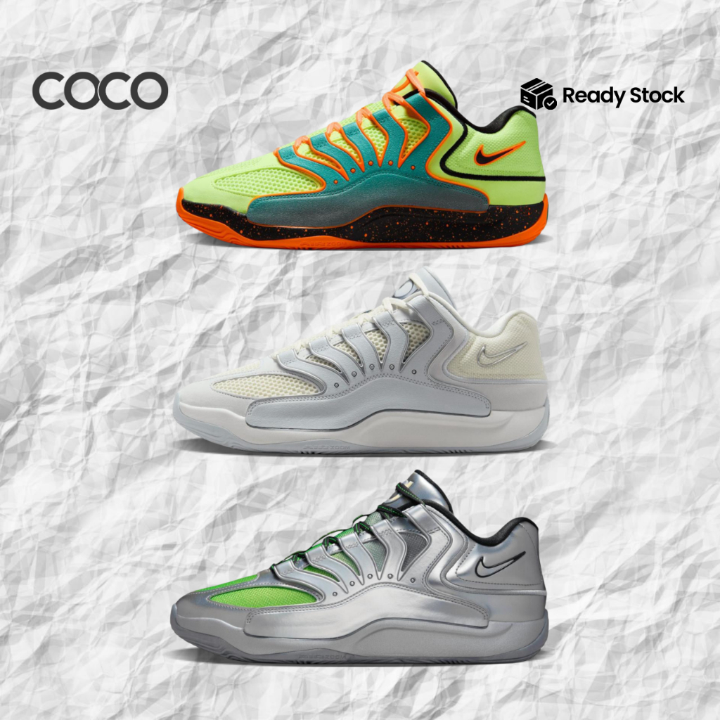 Nike KD 18 EYBL EP Metallic Silver Sepatu Basket - All Coolur