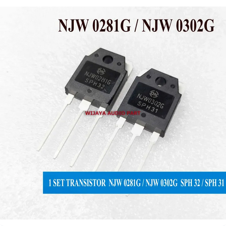 1 SET NJW0302 NJW0281 ASLI ORI NJW0302 - 0281 NJW 0302 NJW 0281 ORIGINAL