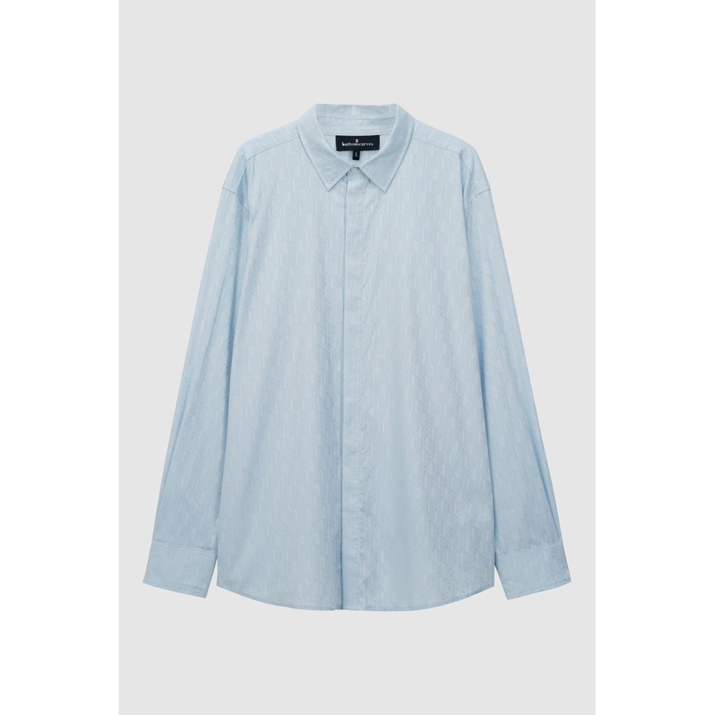 New Sale Buttonscarves Original Leena Cotton Unisex Shirt - Blue XL