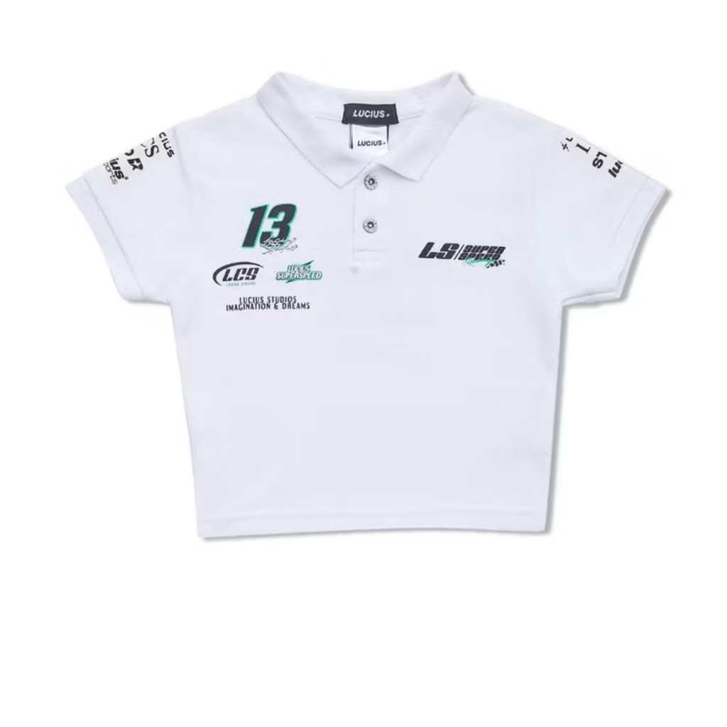 LUCIUS CROP TOP SUPER SPEED WHITE
