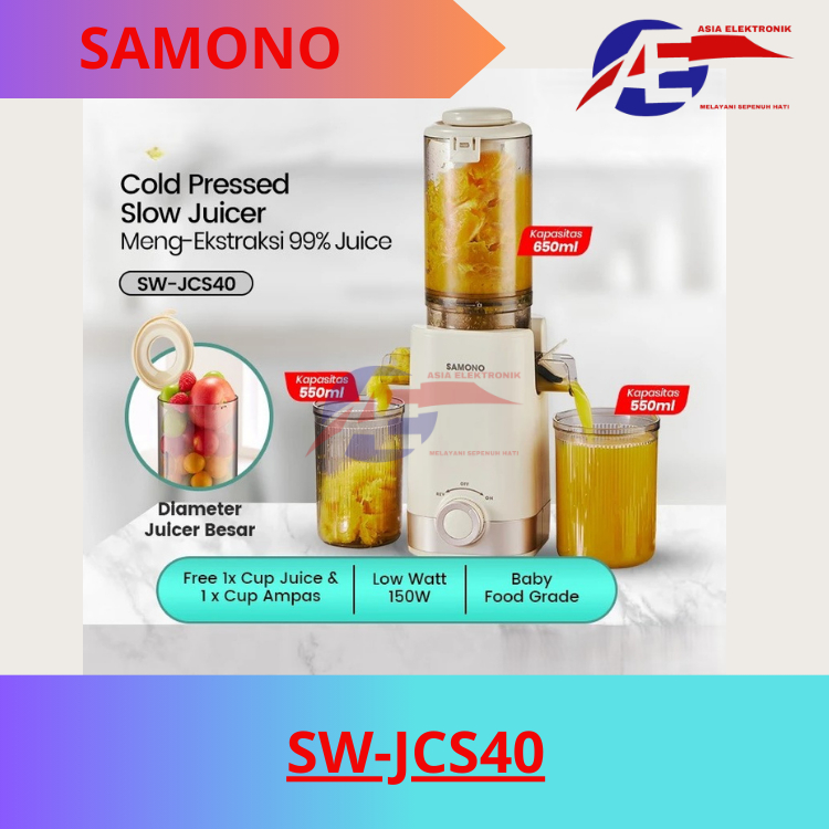 Juicer Samono SW-JCS40 | Slow juicer | Low Watt