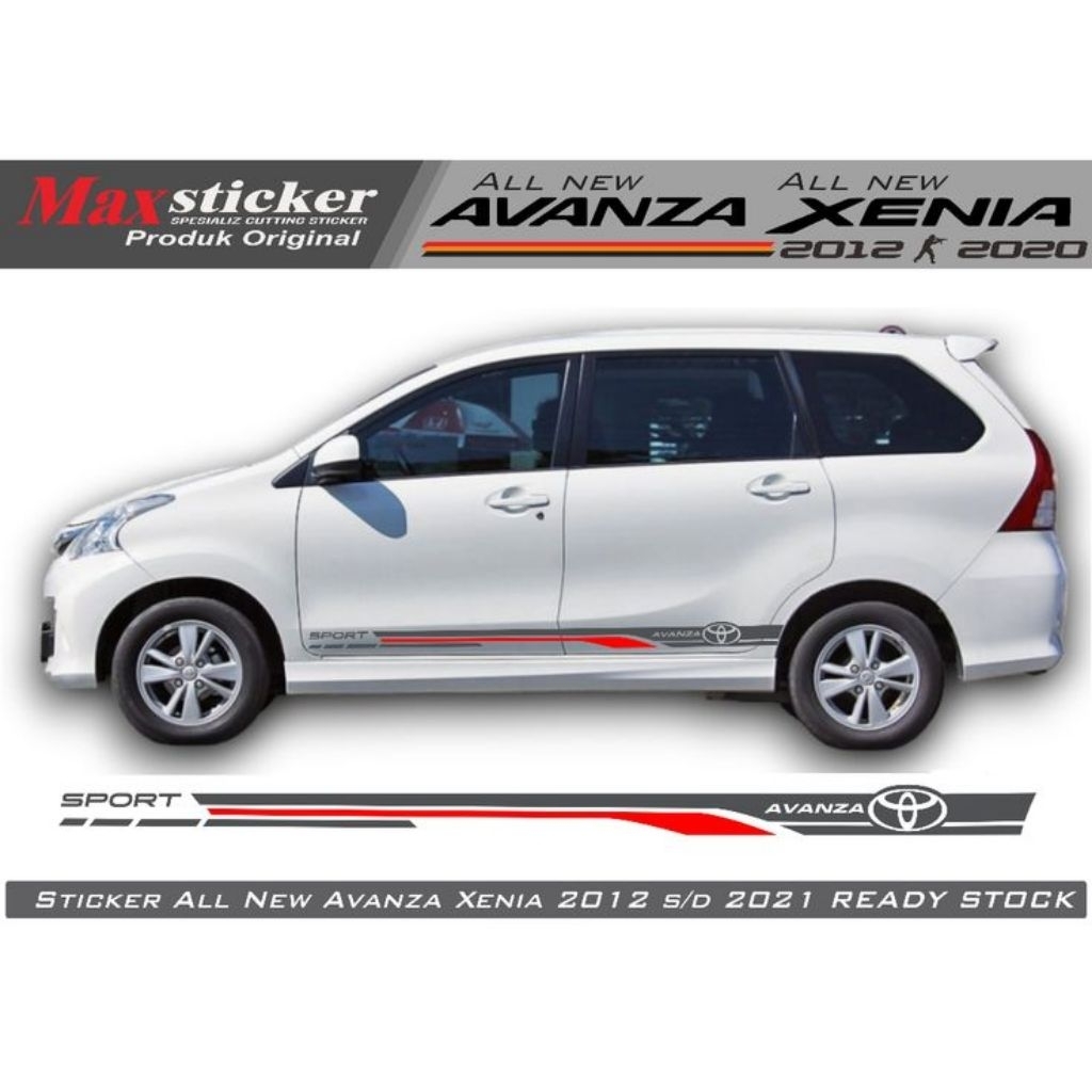 Sticker mobil Toyota Avanza Xenia all New dll stiker list mobil Toyota Avanza Xenia keren tahan lama