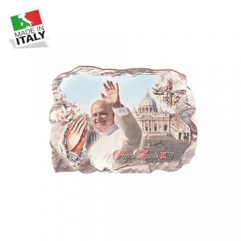 Yeraya Magnet Kulkas Paus Leo Greeting of Peace Made in Italy magnet kulkas rohani magnet kulkas pau