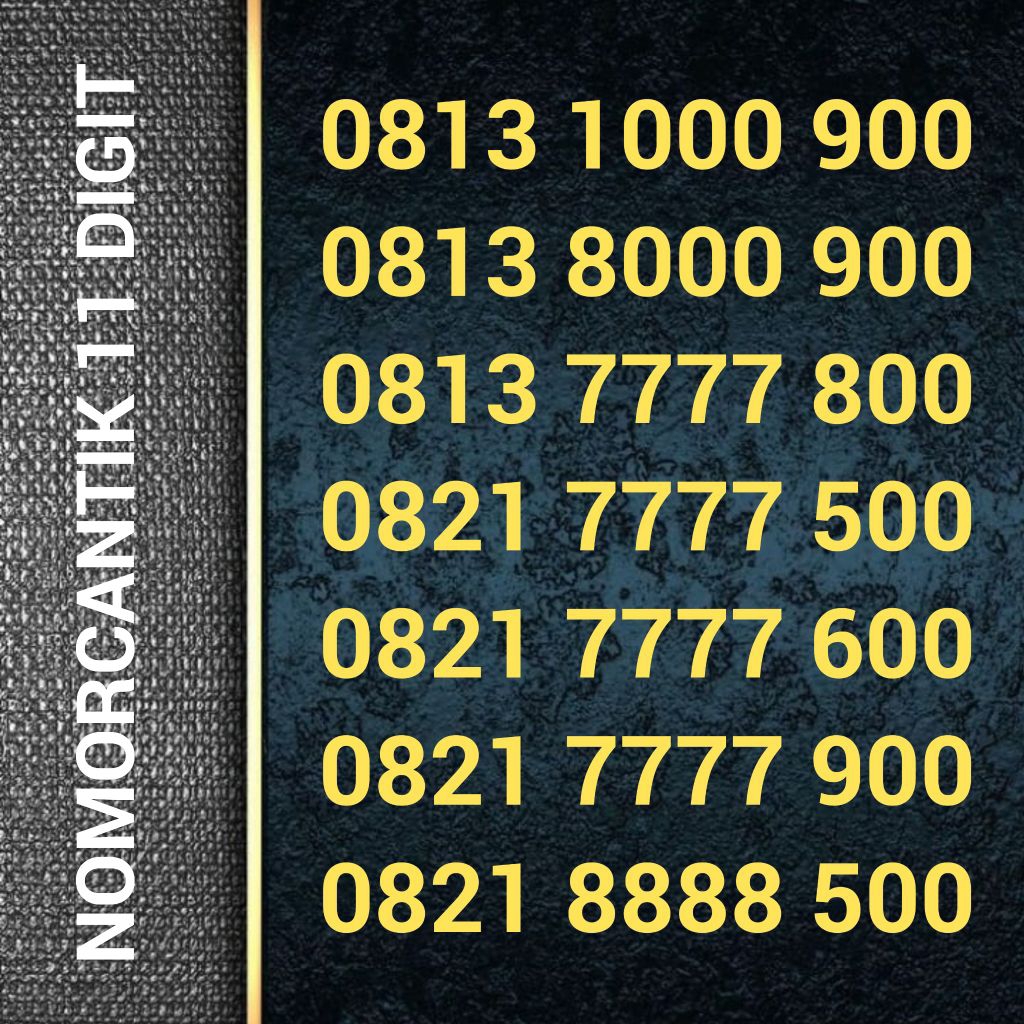 Kartu Perdana SIMPATI 11 DIGIT - Nomor Cantik - 0813 1000 900 0813 8000 900 0813 7777 800 0821 7777 