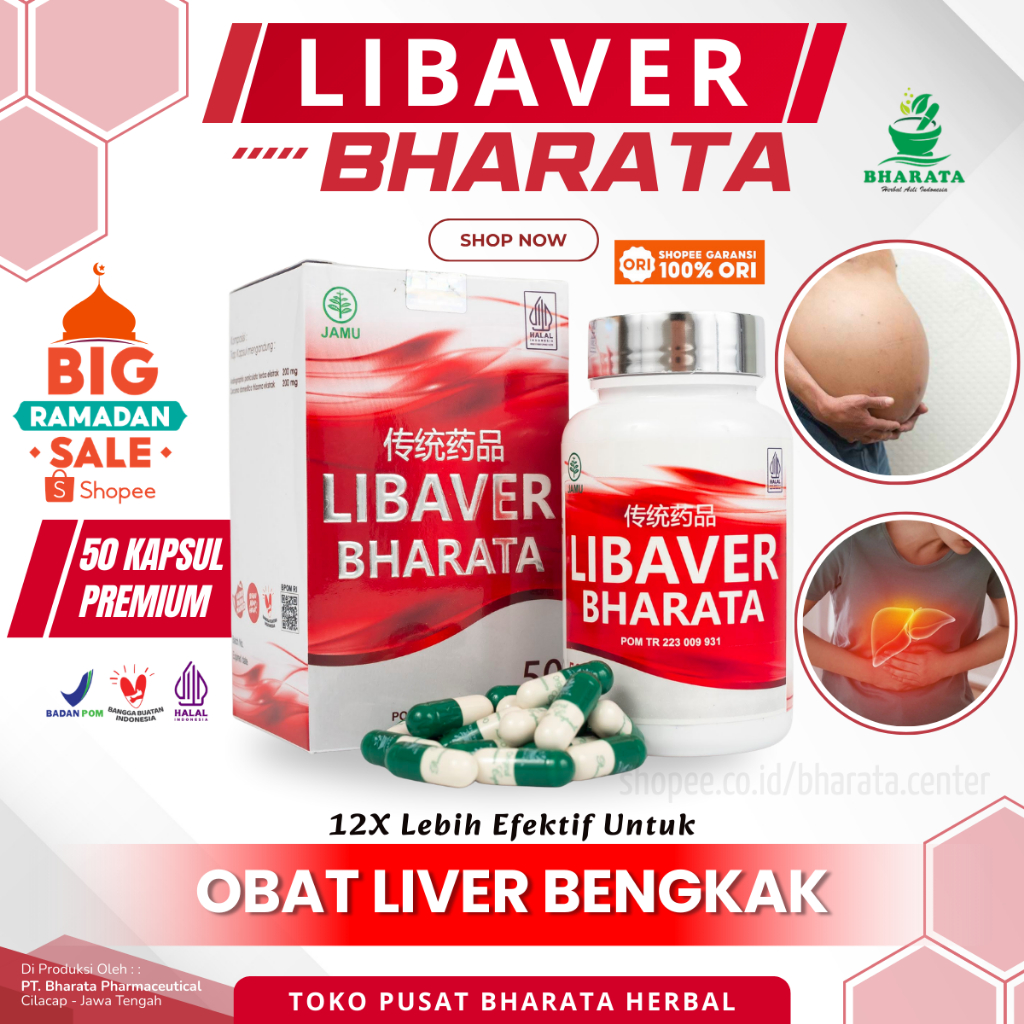 Obat Liver Bengkak Obat Asites Liver Obat Hepatitis HBSAG Kronis Fatty Liver - Libaver Bharata