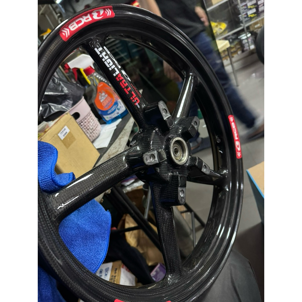 rcb carbon rims cr55 velg mx king carbon glosy 300 - 215