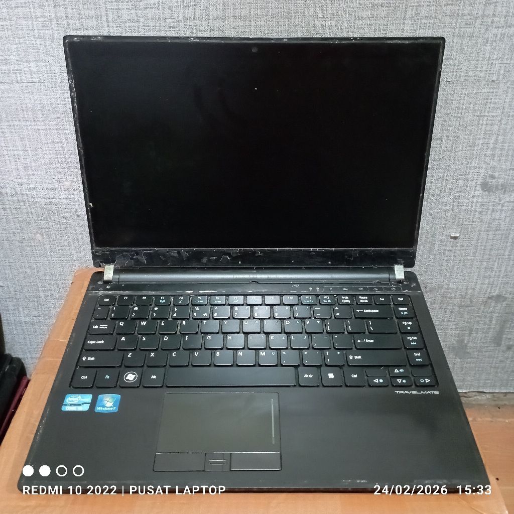 Laptop Acer Travelmate 8481-P4VCO series windows 8 Intel coreTM i5 Ram3gb DDR3 HRD320gb Mesin Normal