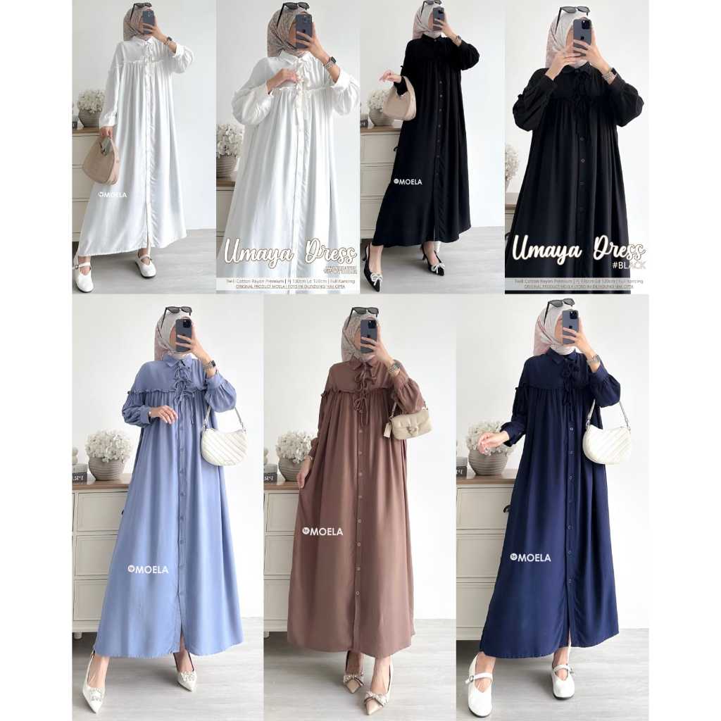 UMAYA DRESS/24.2 /LD 120/ BAHAN TWILL COTTON RAYON PREMIUM/MOELA