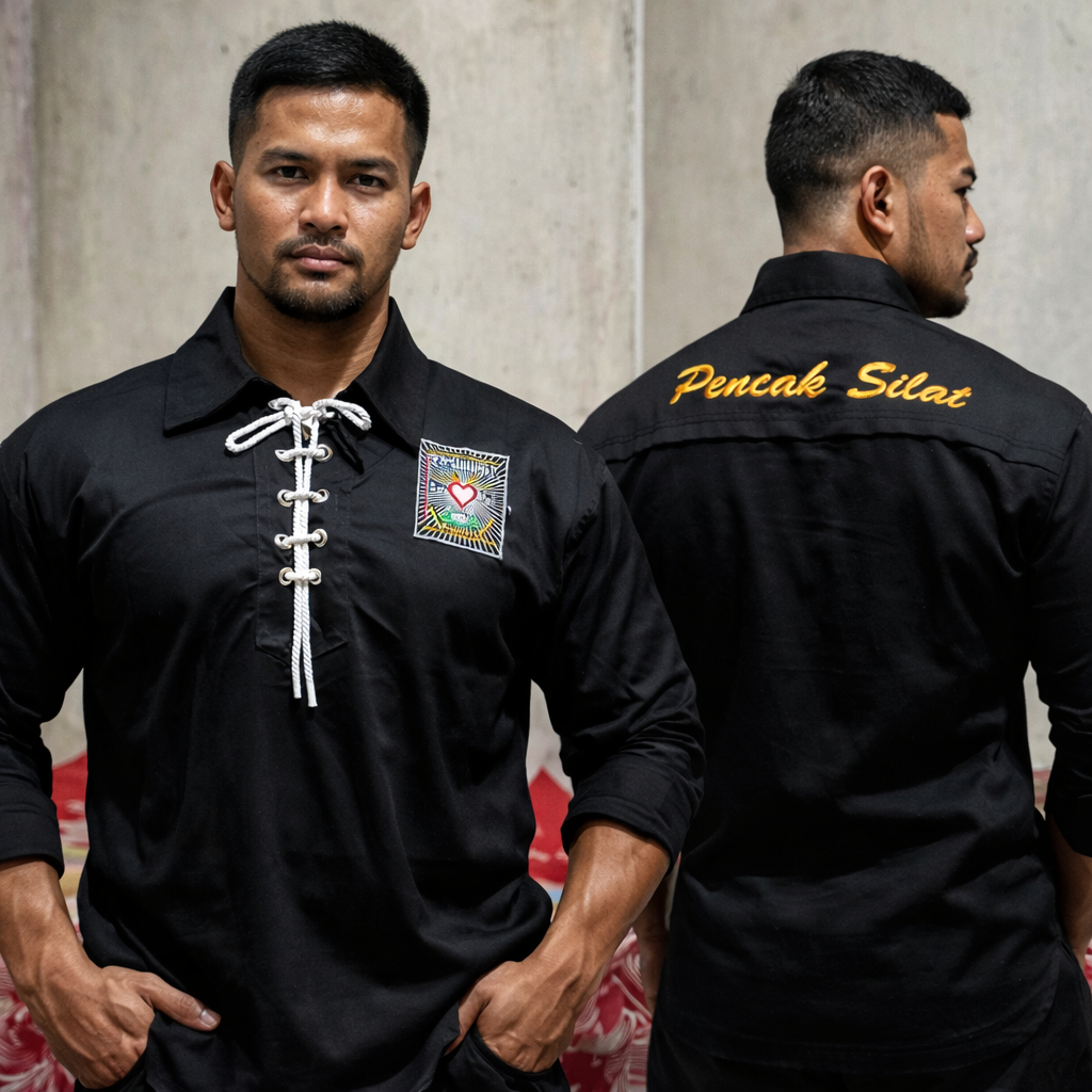 Sakral Warga PSHT Sakral Bordir PSHT Warga baju sakral psht bordir- Sakral Warga Psht Motif Pencak S