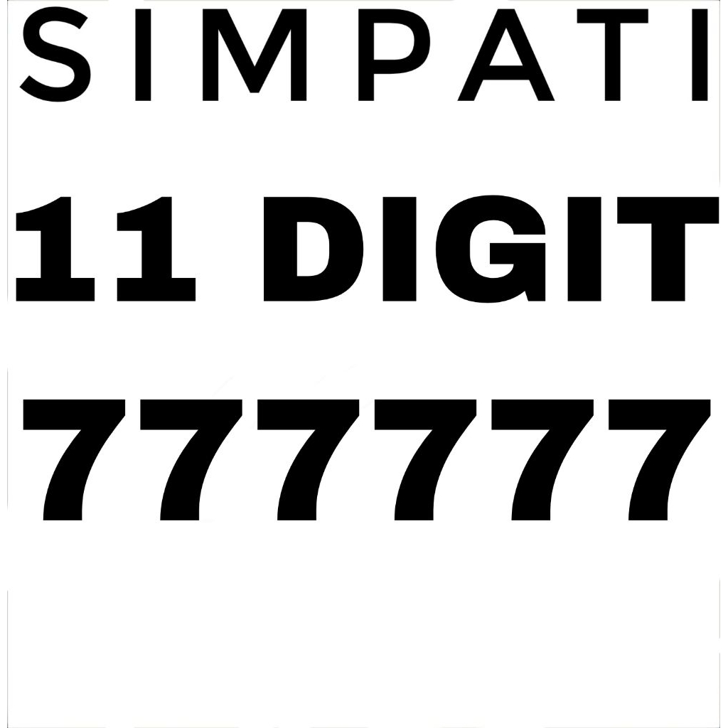 Nomor Cantik Telkomsel 11 Digit Hexa 777777