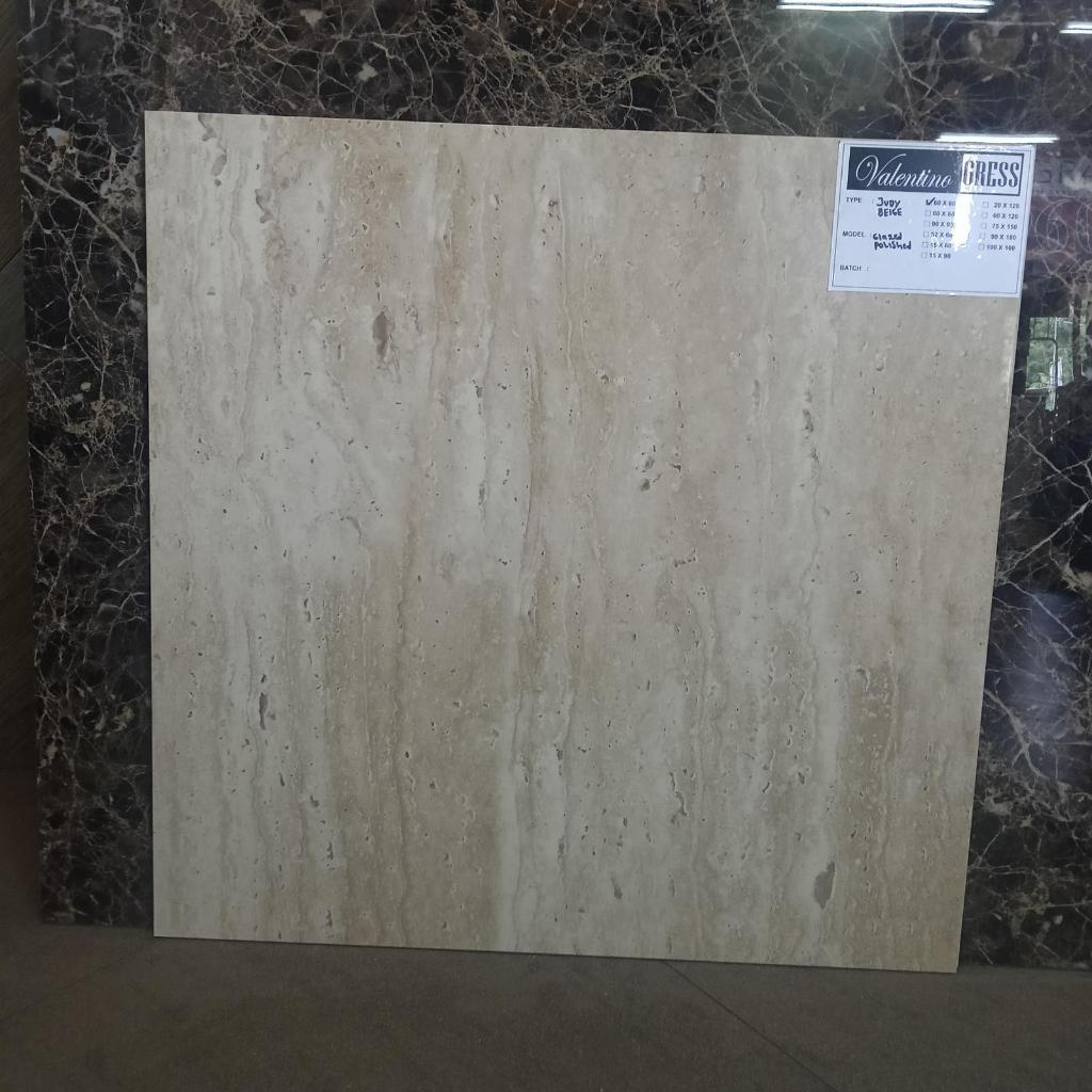 Granit Valentino Gres 60x60 Judi Begi Nano Glaze Poles | Granit Lantai 60x60 Beige Polished