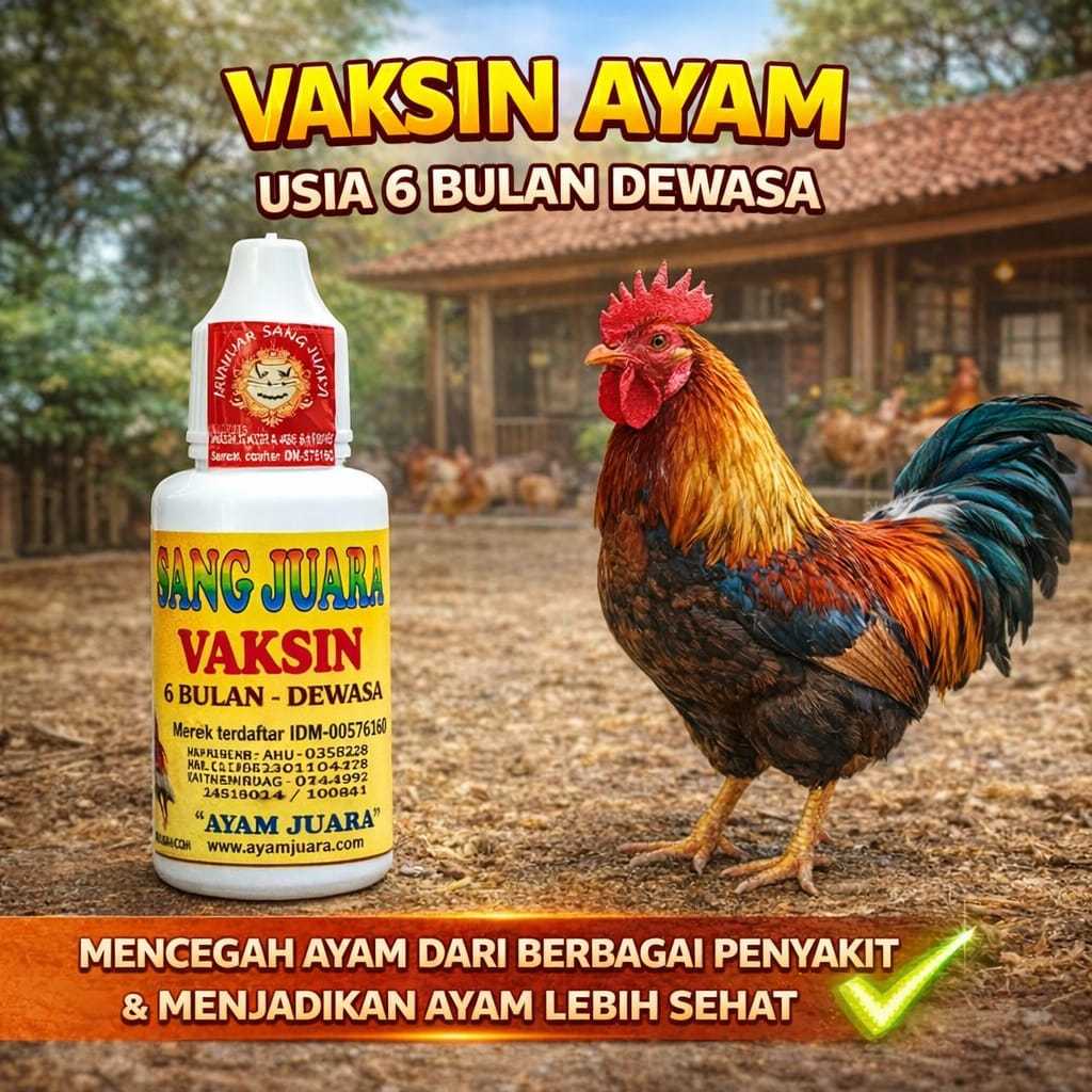 Vaksin Ayam Bangkok Usia 6 Bulan Dewasa 30ml