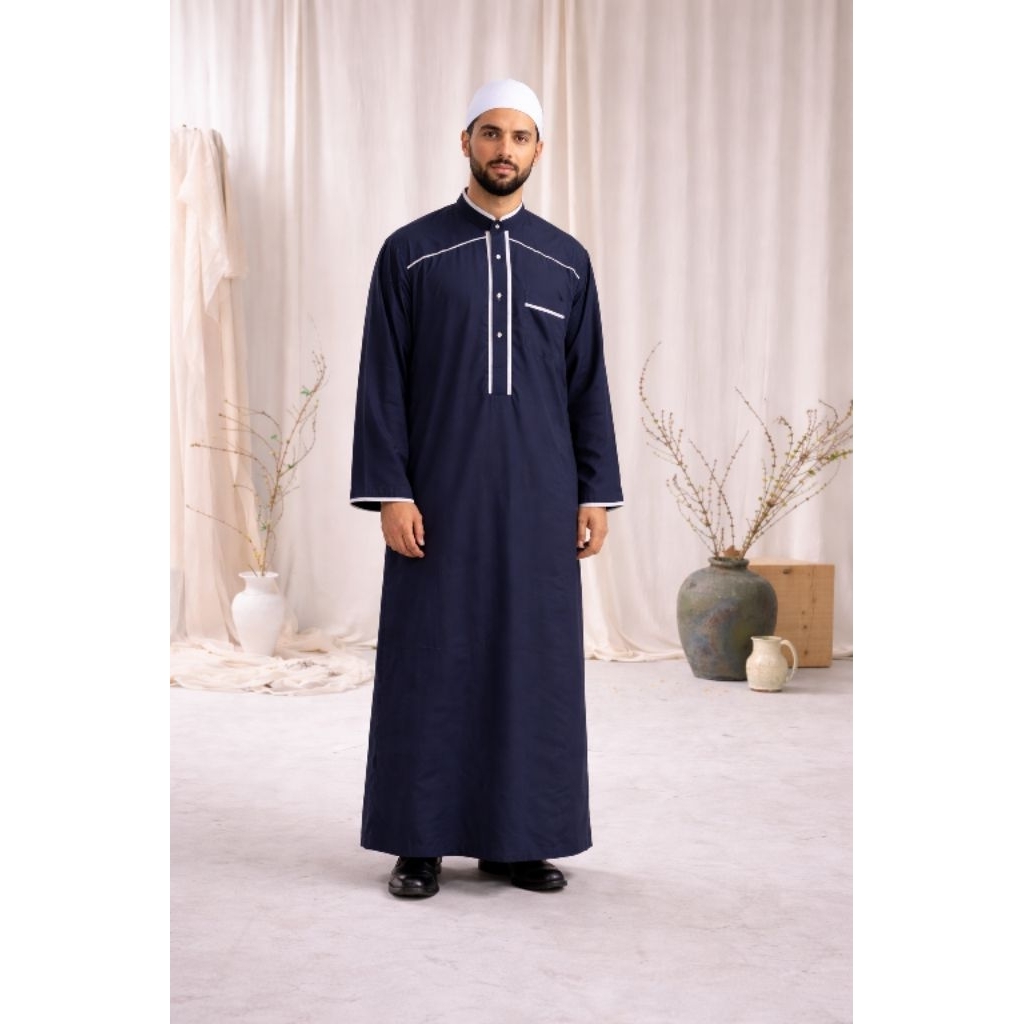 Baju Gamis Jubah Pria Dewasa Katun Twill Premium