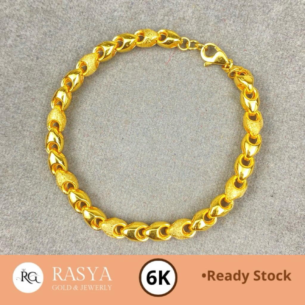 Gelang Emas Dewasa Kadar 300 / 6K Gelang Rantai 2 gr