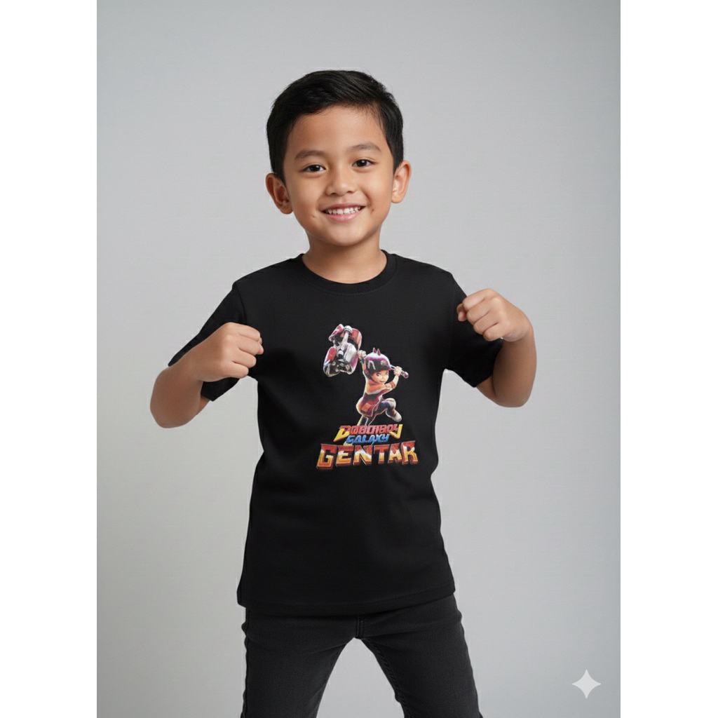 BOBOIBOY Monsta Galaxy kaos Anak Gentar Single