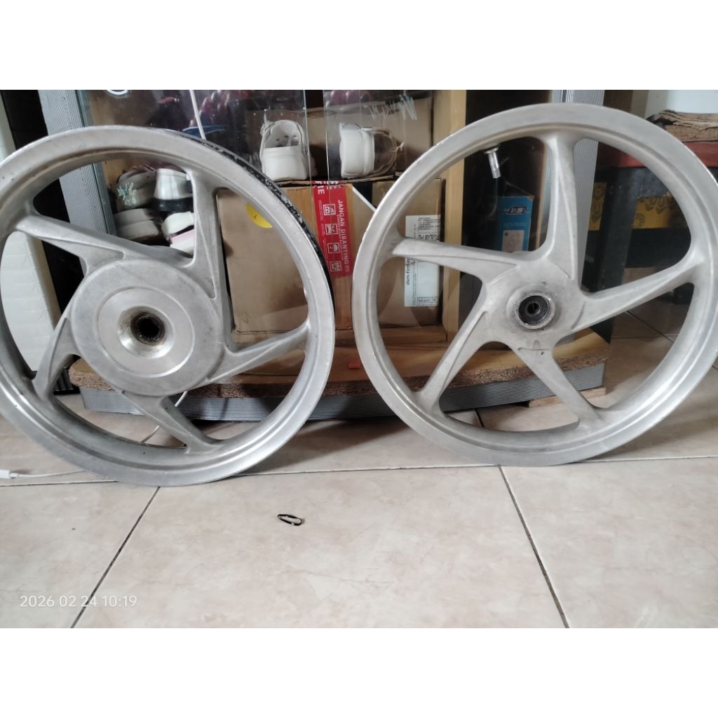 velg original beat karbu bekas polesan cabutan