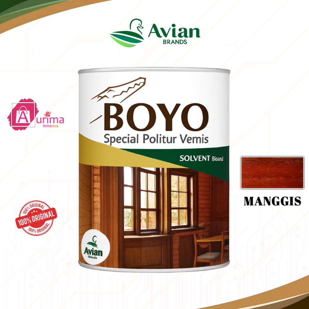 CAT PERNIS POLITUR KAYU BOYO SPECIAL POLITUR VERNIS MANGGIS - CAT POLITUR SOLVENT BASE CAT FINISHING