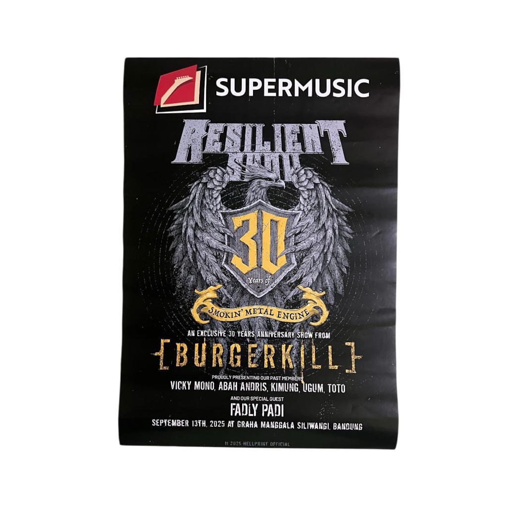 Poster Burgerkill Resilient Show 2025 Anniversary 30 Years