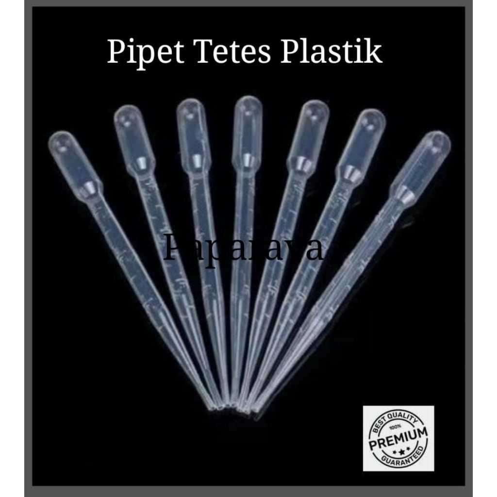 Pipet Plastik 5ml  | Pipet Tetes Plastik 10pcs Multifungsi