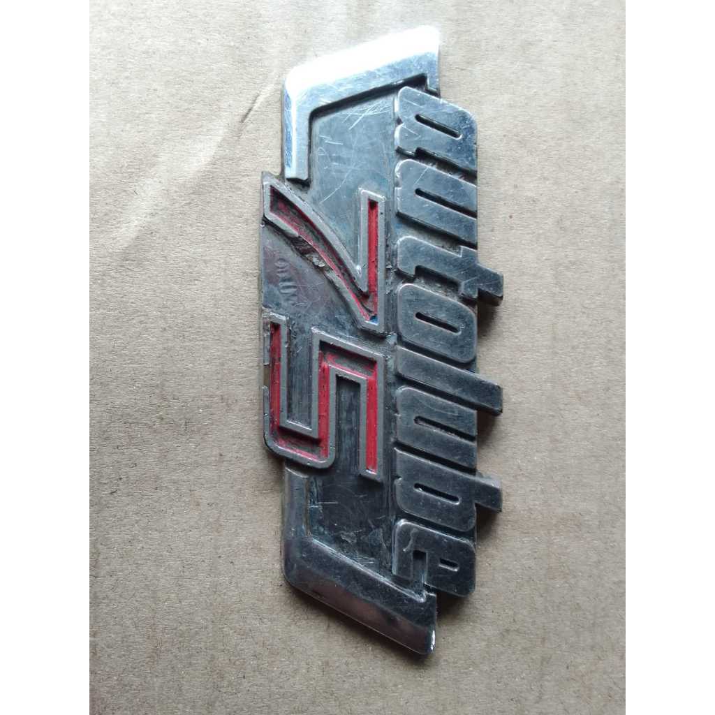 emblem embos paneng autolube yamaha bebek v75 original