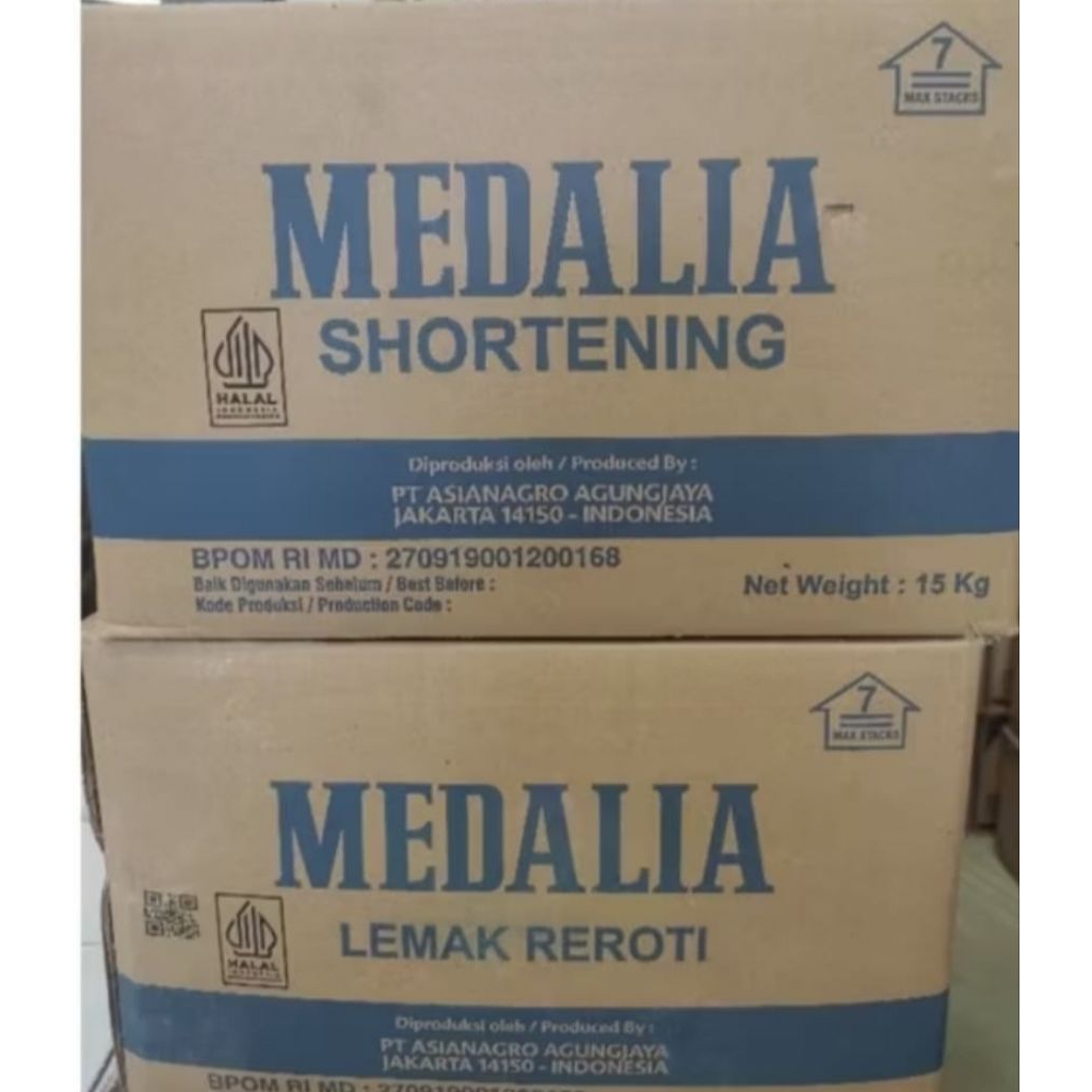 Medalia Shortening/Mentega putih 15kg